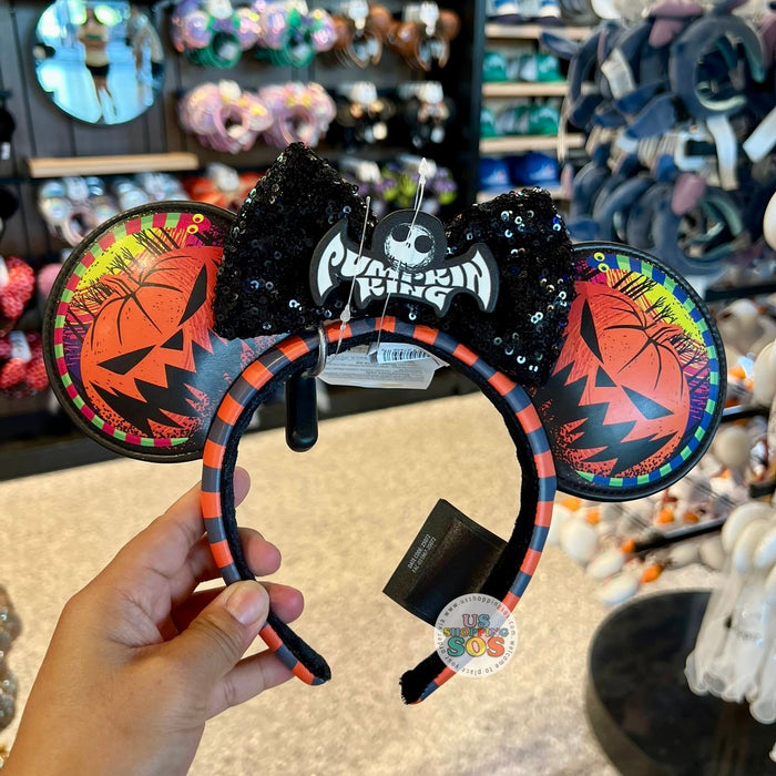 DLR/WDW - The Nightmare Before Christmas - Jack Skellington Pumpkin King Ear Headband