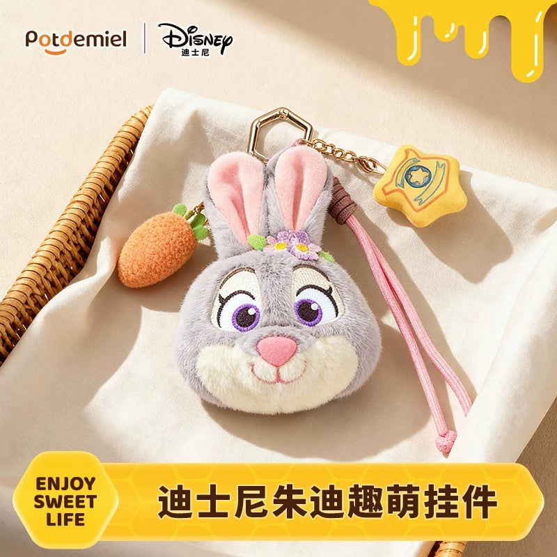 China Exclusive- Summer Beach Fun & Cute Judy Hopps Plush Keychain