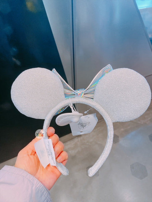 SHDL - Tron Iridescent White Minnie Mouse Ear Headband