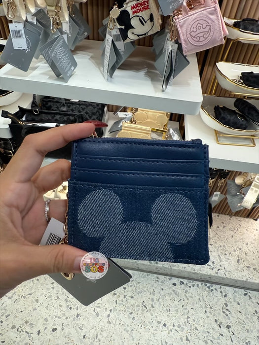 DLR/WDW - Disney’s Once Upon A Bag - Mickey Icon Denim Card Wallet