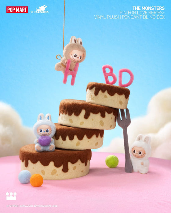 Popmart x THE MONSTERS Pin for Love Series-Vinyl Plush Pendant Blind Box (N-Z)