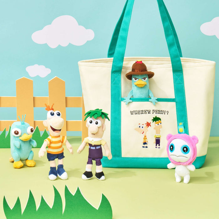 JDS - 2026 PHINEAS & FERB x Phineas Flynn & Ferb Fletcher, Agent P Embroidery Tote Bag  (Release Date: Aug 18, 2026)