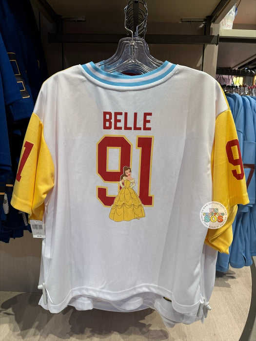 DLR/WDW - Beauty and the Beast - Belle Park Logo White/Yellow Sport Jersey (Adult)