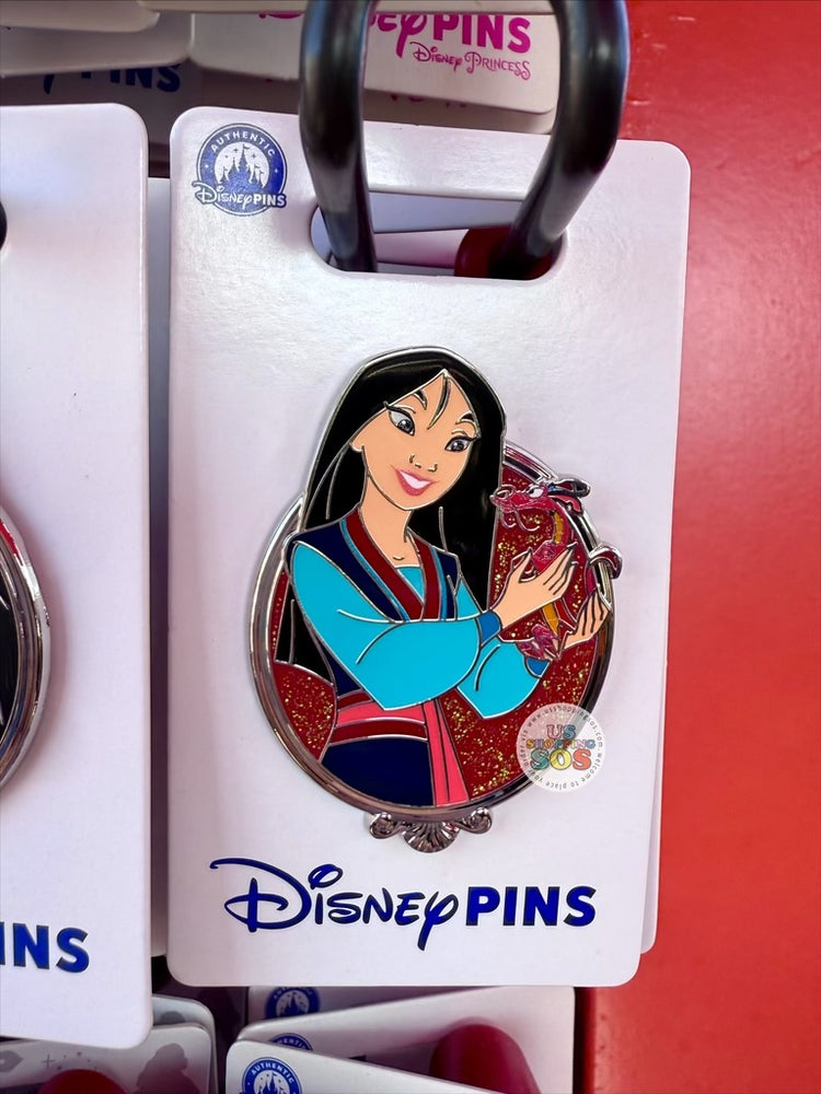 DLR/WDW - Disney Princess Glitter Portraits 2025 - Mulan & Mushu Pin