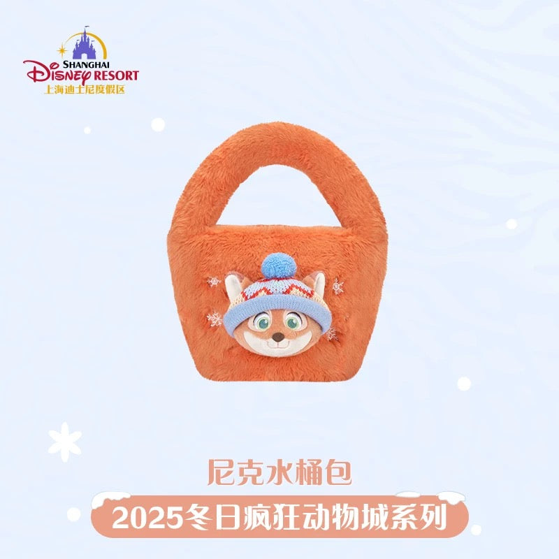 SHDL - 2025 Winter Zootopia Collection x Nick Wilde Fluffy "Bucket" Bag