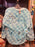 DLR/WDW - Pixar Spirit Jersey Embroidered Characters Fluffy Blue Checker Terry Pullover (Adult)