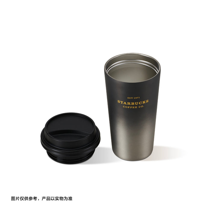 Starbucks Korea 2020 atum SS negro y dorado termo estanley 500 ml