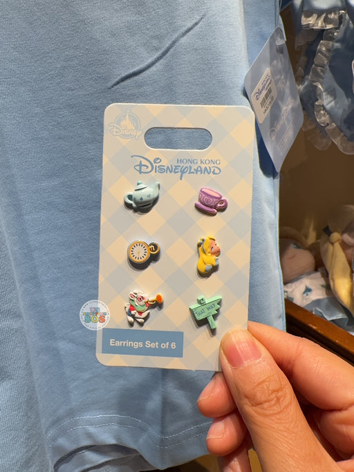HKDL - 2026 Alice in the Wonderland 75 Anniversary x Earrings Set of 6