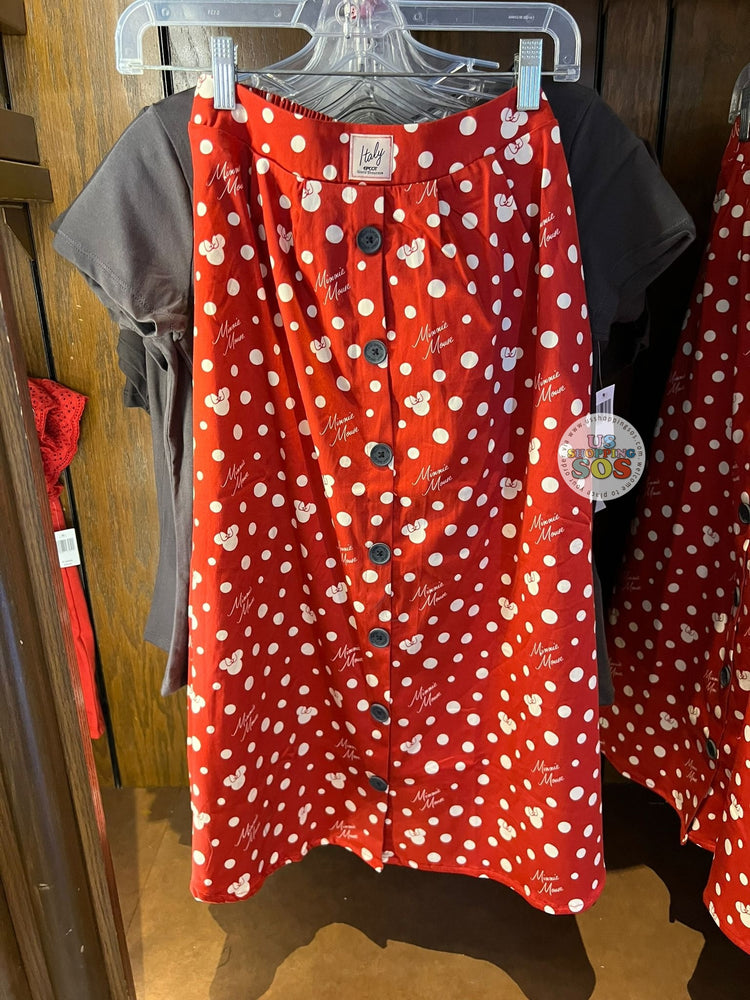 WDW - Epcot World Showcase Italy - Minnie Me Time 2025 - Minnie Icon All-Over-Print Long Skirt (Adult)