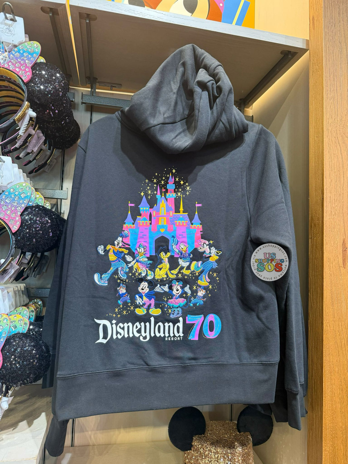 Disneyland Womens Disney Zip Up Hoodie NWT DISNEY PARKS Disneyland