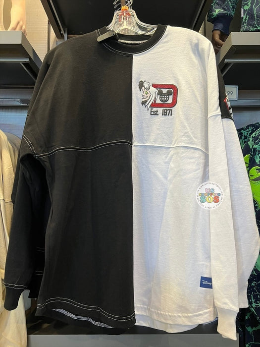 DLR/WDW - 101 Dalmatians - Spirit Jersey Cruella de Vil Park Logo Black White Pullover (Adult)