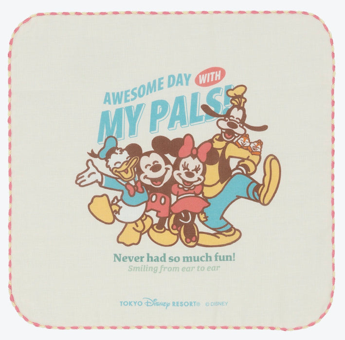 TDR - 2026 Mickey & Friends "AWESOME DAY WITH MY PALS!" Mini Towels Set of 2 (Release Date: Oct 8, 2026)