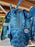 DLR/WDW - Loungefly Blue Hydrangea Sequin Ear Backpack