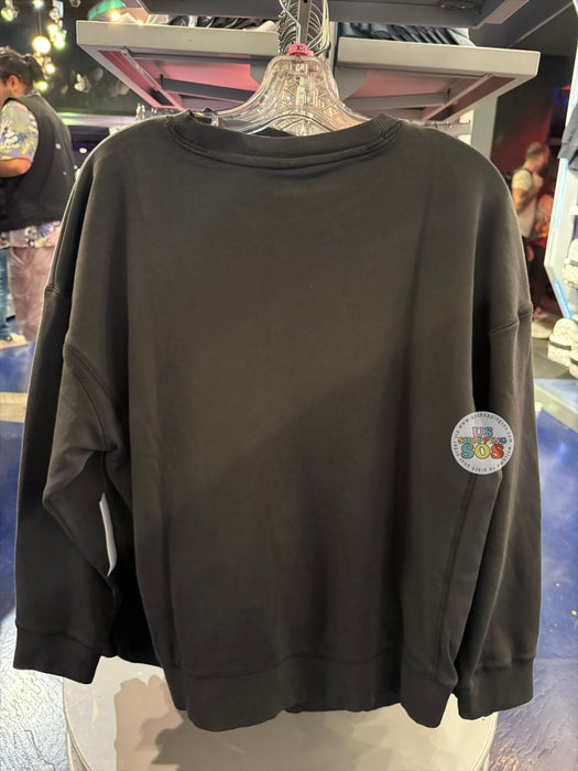 DLR/WDW - Classic Mickey Embroidered Park Logo Black Pullover (Adult)