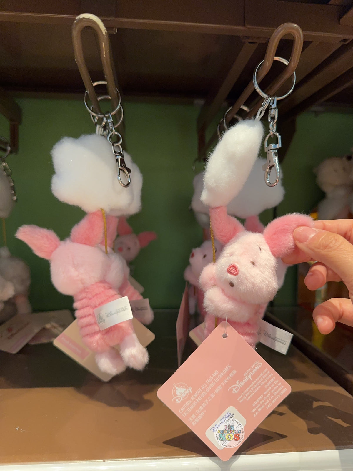 HKDL - Piglet & Cloud Plush Keychain — USShoppingSOS