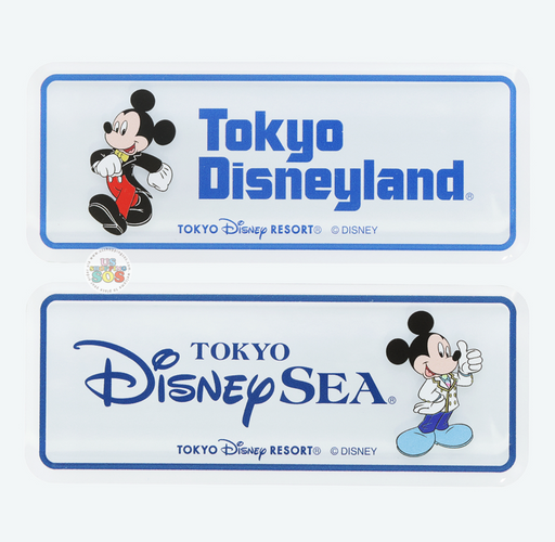TDR - Mickey Mouse Tokyo Disneyland & Tokyo Disney Sea Logos Magnets Set of 2 (Release Date: Jan 22, 2026)