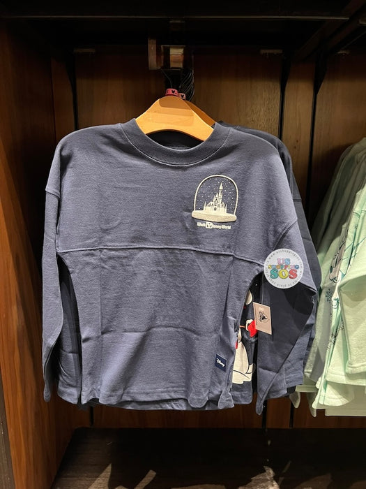 DLR/WDW - Christmas 2026 - Spirit Jersey Minnie & Mickey Snowman Snow Much Fun Navy Pullover (Kids)