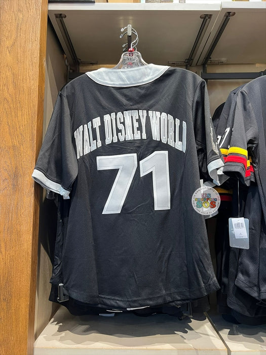 DLR/WDW - Park Logo Black Baseball Jersey (Adult)