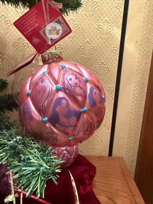 DLR/WDW - Disney Princess Bauble Glass Hanging Ornament 2026
