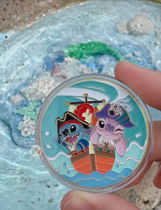 SHDL - Pirate Stitch & Angel Souvenir Coin