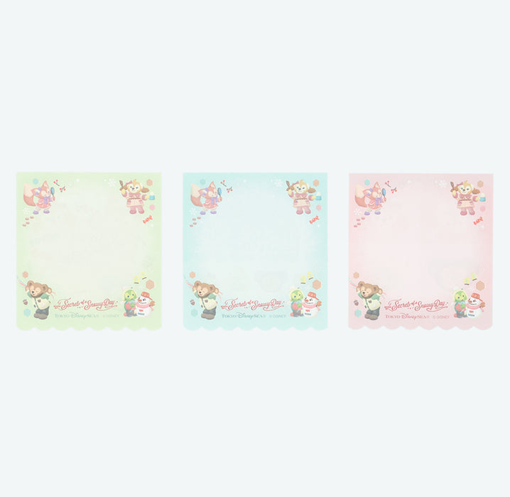 TDR - Duffy & Friends "Secret Of a Snowy Day" Collection x Memo/Sticky Note Pads Set of 3 (Release Date: Nov 4, 2025)