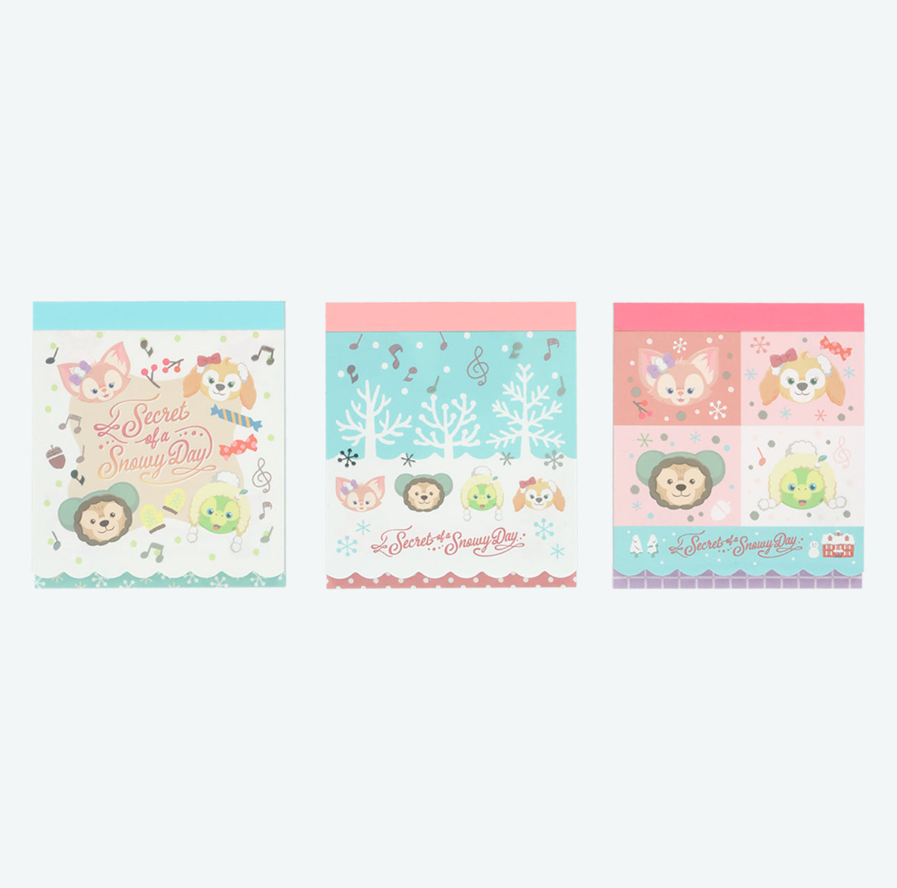 TDR - Duffy & Friends "Secret Of a Snowy Day" Collection x Memo/Sticky Note Pads Set of 3 (Release Date: Nov 4, 2025)