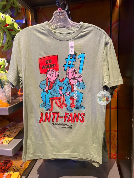WDW - Rock ‘n’ Roller Coaster Starring The Muppets 2026 - Anti-Fans Sage Green Graphic T-Shirt (Adult)