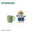 Starbucks China - Spring Garden 2024 - 6S. Bearista Plush Keychain & Green Ceramic Mug 90ml
