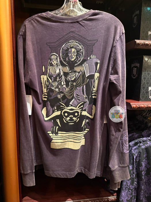 DLR/WDW - The Haunted Mansion - Welcome Foolish Mortals Cast Mineral Wash Long Sleeve T-Shirt (Adult)