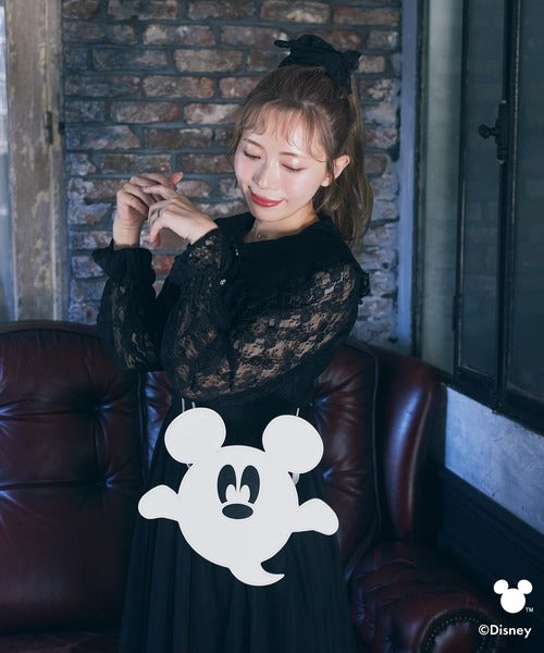 Japan Exclusive - Mickey Mouse Ghost Shaped Luminous Shoulder Bag