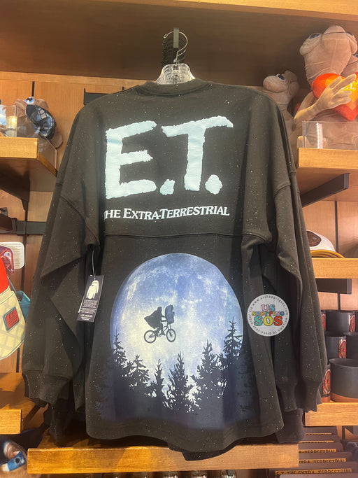 Universal Studios - E.T. the Extra Terrestrial - Spirit Jersey Poster Black Sparkle Pullover (Adult)