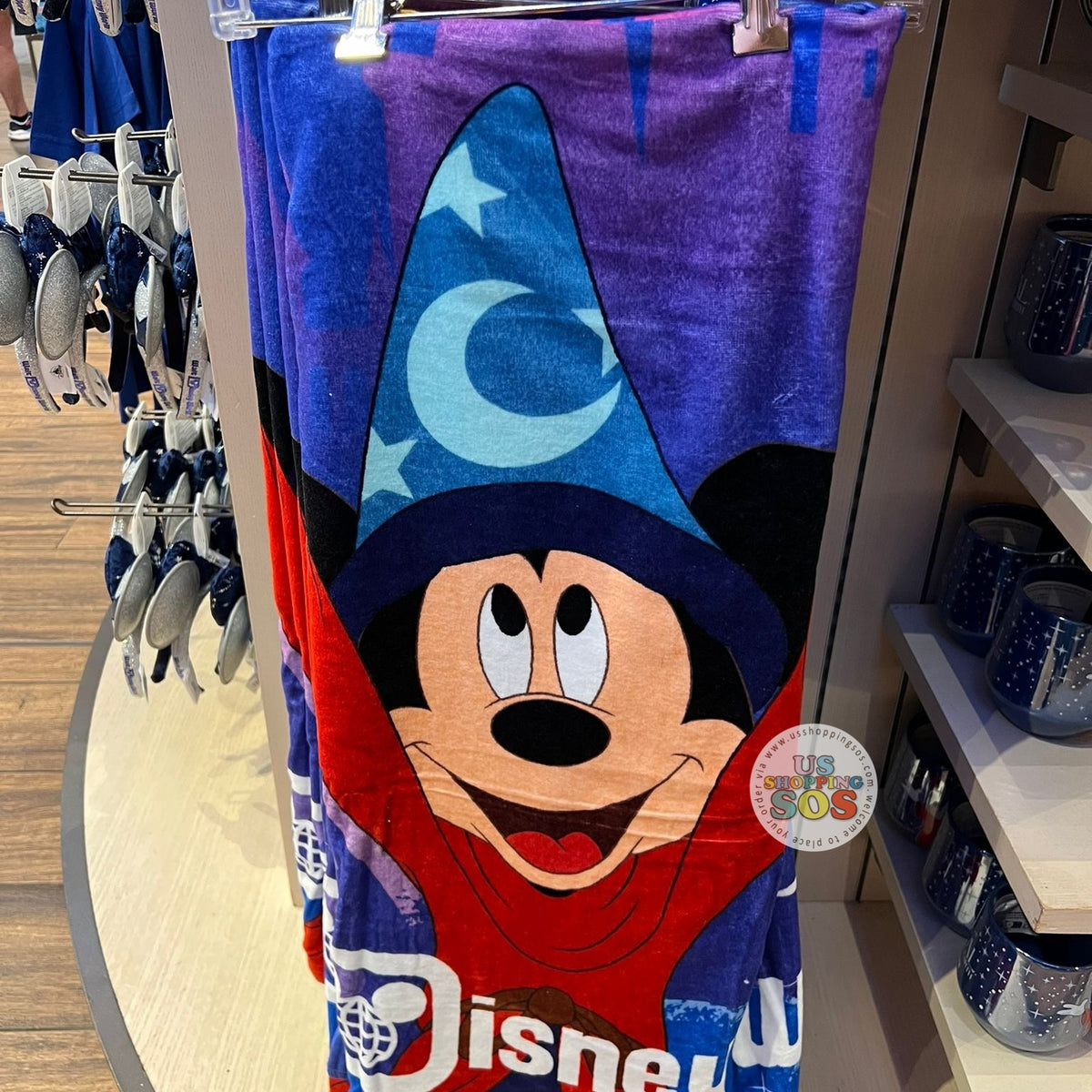 WDW - Fantasia Sorcerer Mickey - Beach Towel — USShoppingSOS