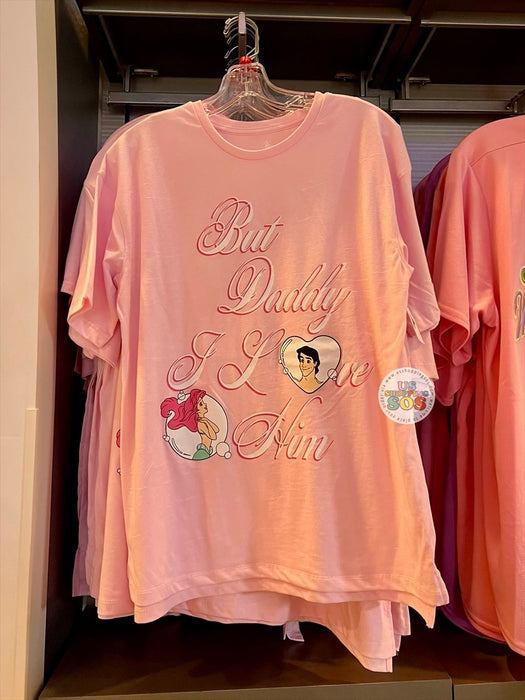 DLR/WDW - The Little Mermaid - Ariel & Eric “But Daddy I Love Him” Pink T-Shirt (Adult)
