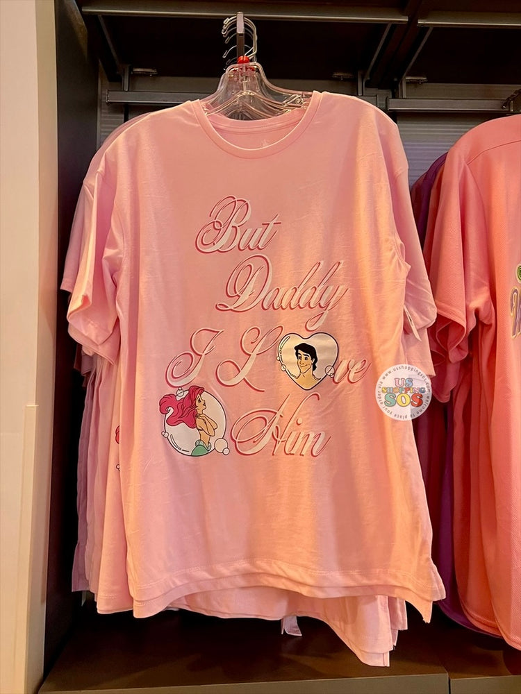 DLR/WDW - The Little Mermaid - Ariel & Eric “But Daddy I Love Him” Pink T-Shirt (Adult)