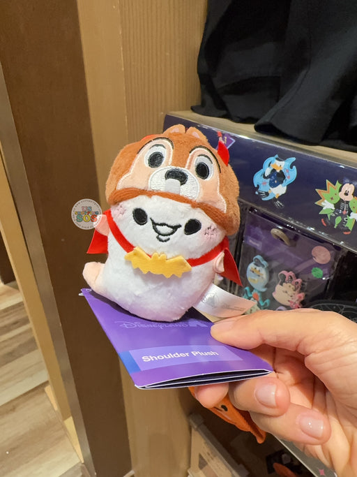 HKDL - 2026 Disney Halloween - Mickey and Friends Spooky Rock Band Collection x Ghost with Chip Hat Shoulder Plush Toy