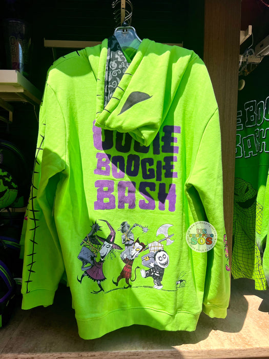On Hand!!! DLR - Oogie Boogie Bash 2024 - Green Hoodie Pullover (Adult) - Size M