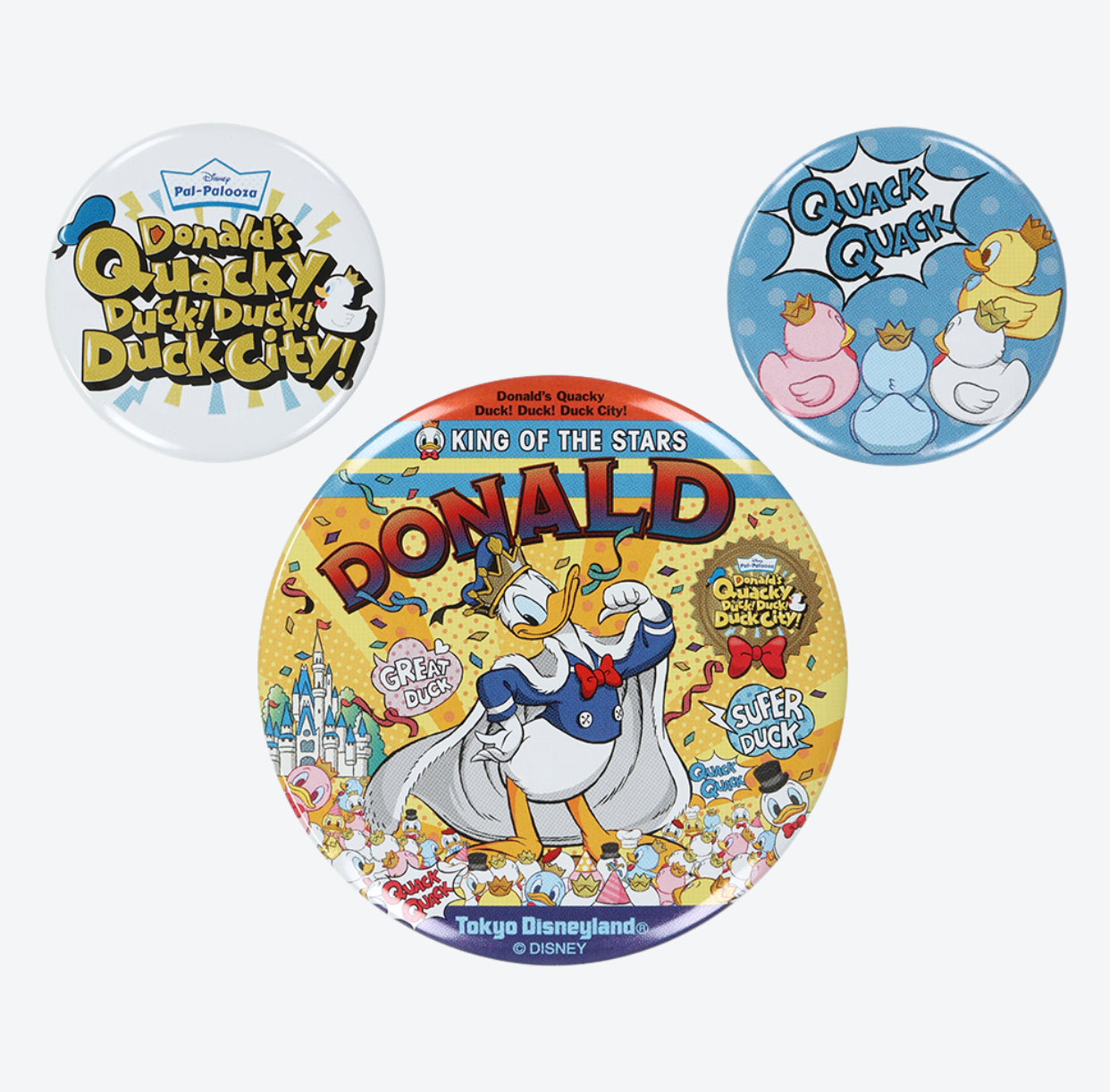 TDR - Donald’s Quacky Ducky City 2025 Collection x Button Badges Set (Release Date: Apr 7, 2025)