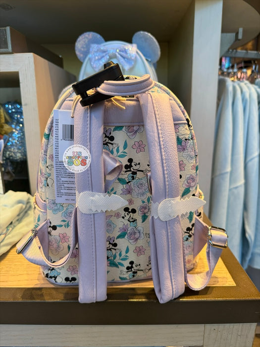 DLR/WDW - Loungefly Minnie Mouse & Purple Roses Backpack