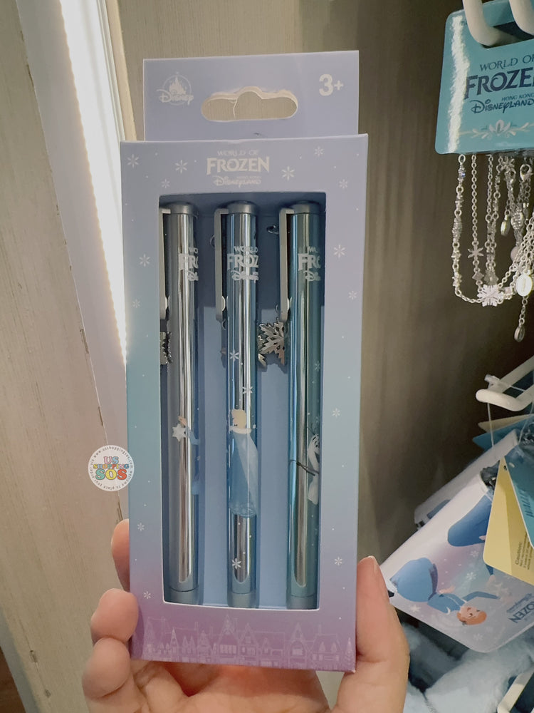 HKDL - 2025 World of Frozen x Elsa & Anna Pens Set of 3