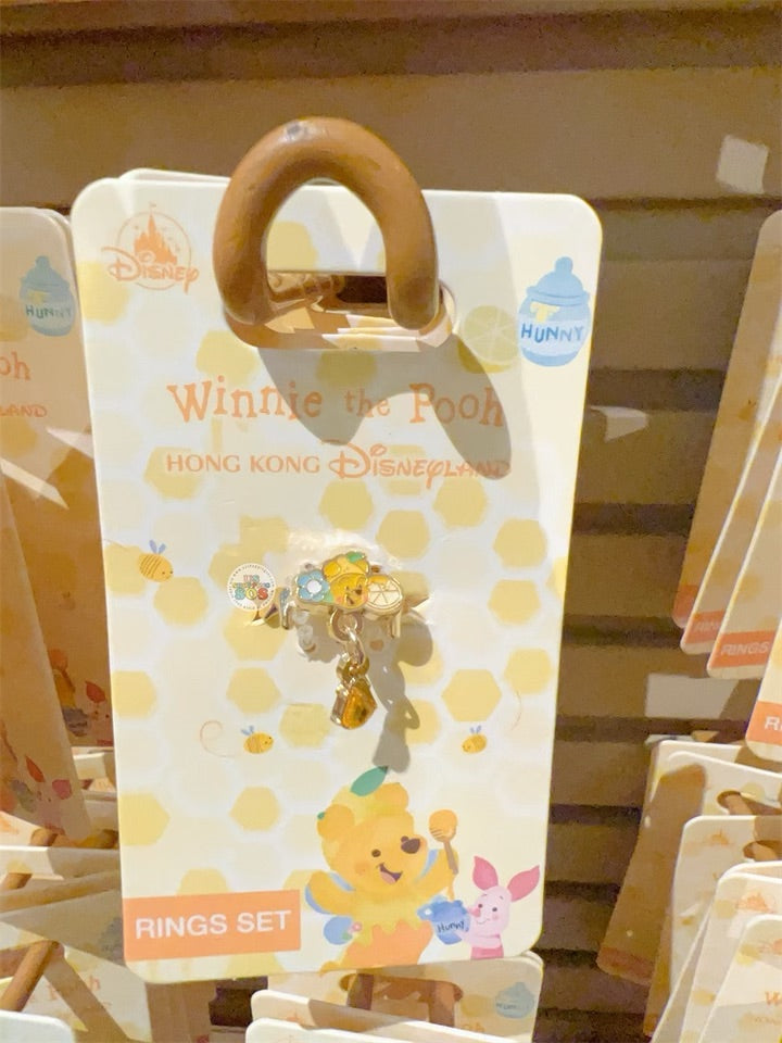 HKDL - Winnie the Pooh Lemon Honey Collection x Winnie the Pooh & Piglet Rings Set