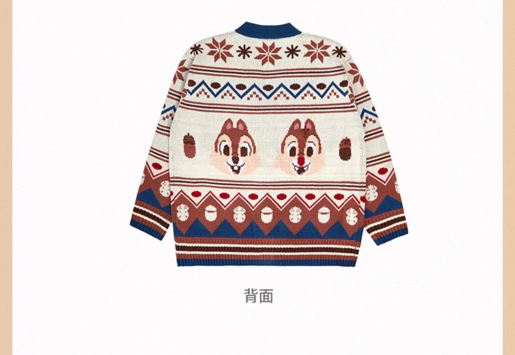 SHDS - 2026 Chip & Dale Fair Isle Winter Collection x Chip & Dale Knit Cardigan for Adults (Release Date: Oct 20, 2026)
