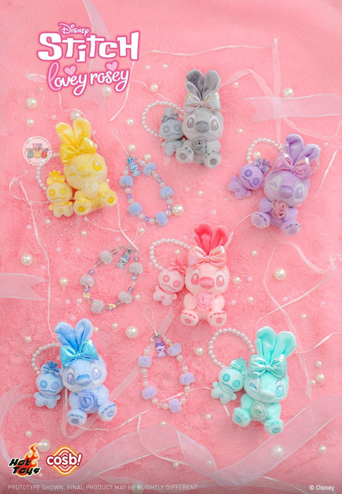 Hot Toy Cosbi - Stitch Lovey-Rosey Cosbi Plush Keychain Blind Box