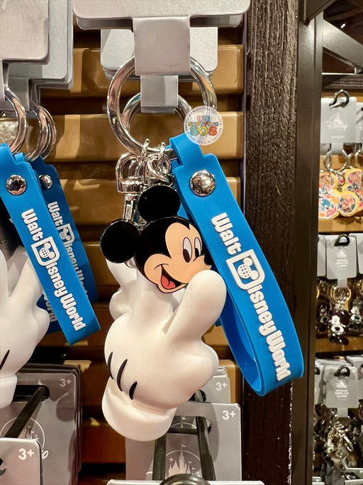 DLR/WDW - Mickey Mouse & Victory Glove Park Logo Keychain
