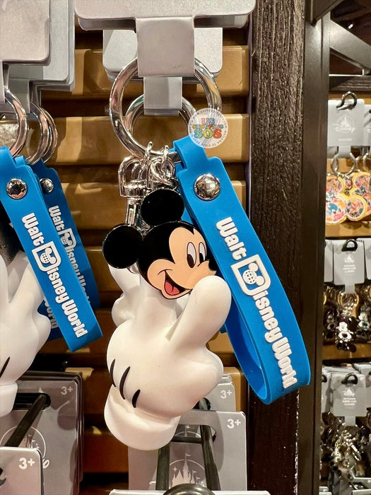 DLR/WDW - Mickey Mouse & Victory Glove Park Logo Keychain