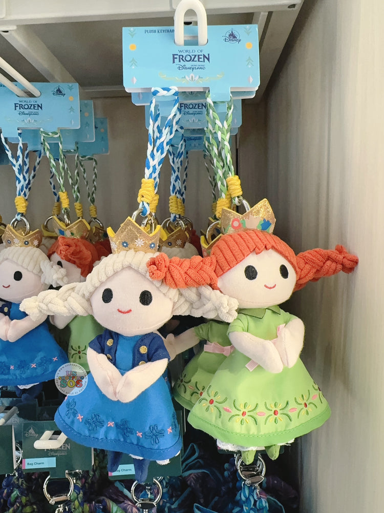 HKDL - World of Frozen 2025 Summer Collection x Elsa & Anna Plush Keychains Set (with Magnets on hands)