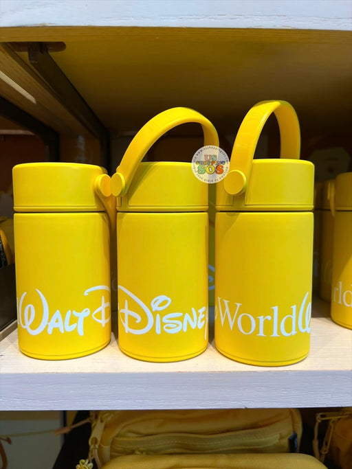 WDW Exclusive - Logo Mania 2026 Popcorn on Main Street - Bright Yellow Walt Disney World Mini Stainless Steel Tumbler