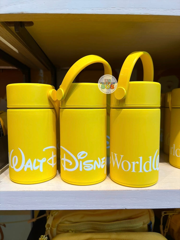 WDW Exclusive - Logo Mania 2026 Popcorn on Main Street - Bright Yellow Walt Disney World Mini Stainless Steel Tumbler