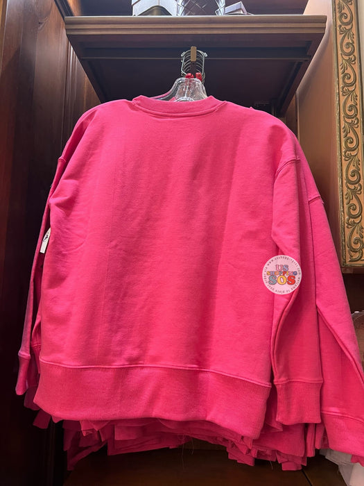 DLR/WDW - Mickey Icon Castle Park Logo Hot Pink Pullover (Adult)