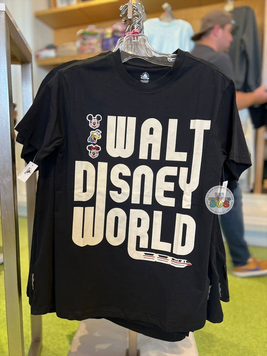 DLR/WDW - Mickey & Friends Walt Disney World Monorail Black Graphic T-shirt  (Adult)