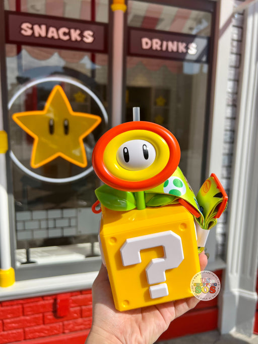 Universal Studios - Super Nintendo World - Flower and Question Mark Box Collectible Sipper